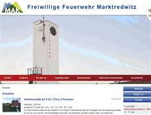 Tablet Screenshot of feuerwehr-marktredwitz.de